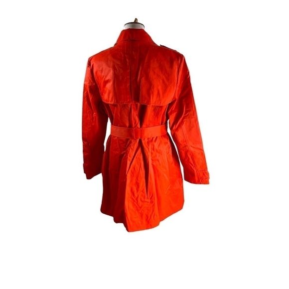 KATE SPADE Lollipop Red Trench Coat SZ XL - Picture 5 of 6